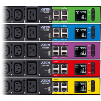 注文コード:82713481,82713499 電源計測機能搭載ラックマウントPDU(1U/30A/8ポート) - ATEN