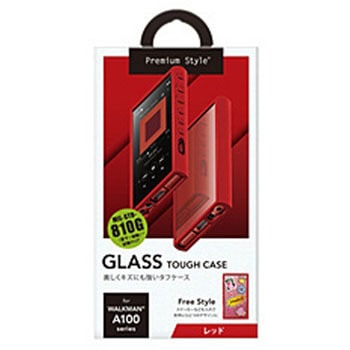 WALKMAN NW-A100用 フリップカバー Premium Style レッド PG-WA100GT1RD PGA