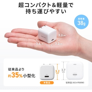 注文コード:82734176 AC充電器 USB PD対応 PD20W - サンワサプライ