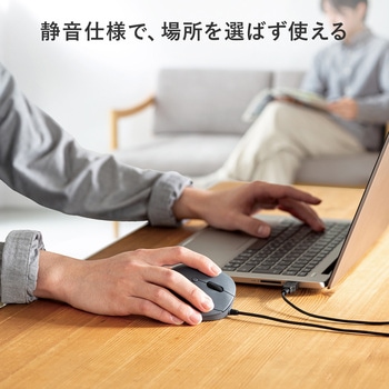 注文コード:82734237 ブルーLEDマウス ケーブル 静音 - サンワサプライ