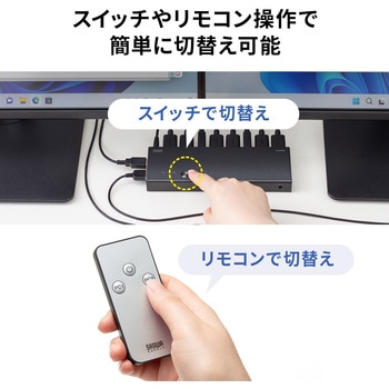 注文コード:82734289 パソコン自動切替器 4K対応HDMI エミュレーション非搭載 - サンワサプライ