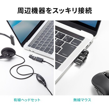 注文コード:82734395 変換アダプタ USB2.0-USB TypeC - サンワサプライ