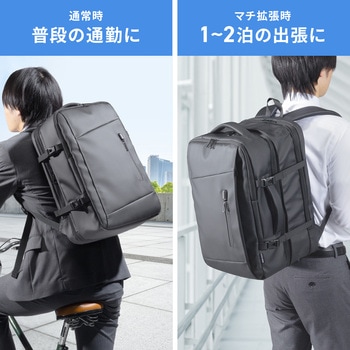 注文コード:82734700 キャリングバッグ リュックタイプ マチ拡張薄型 - サンワサプライ