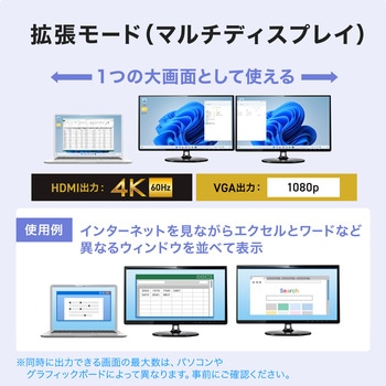 注文コード:82734736 変換アダプタ USB TypeC-HDMI/VGA - サンワサプライ