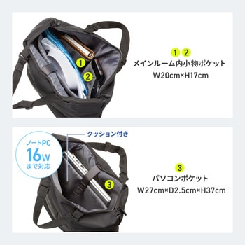注文コード:82734797 キャリングバッグ 3WAY トート - サンワサプライ