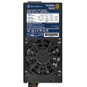 注文コード:82761781 SilverStone TFX電源 TX400x Gold 80 PLUS Gold 認証 400W TFX 電源ユニット SST-TX400-GF - SILVER STONE(シルバーストーン)