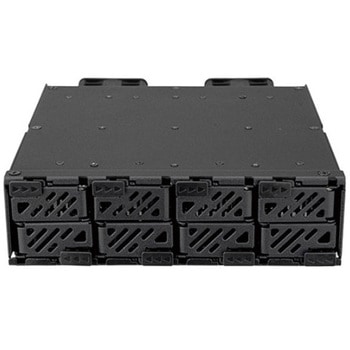 注文コード:82765360 SilverStone M.2増設ベイ FSM08-MS 5.25” 8ベイ M.2 SSD 内蔵ドライブエンクロージャ SST-FSM08B-MS - SILVER STONE(シルバーストーン)