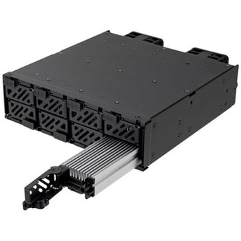 注文コード:82765360 SilverStone M.2増設ベイ FSM08-MS 5.25” 8ベイ M.2 SSD 内蔵ドライブエンクロージャ SST-FSM08B-MS - SILVER STONE(シルバーストーン)
