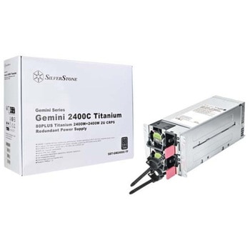 注文コード:82765378 SilverStone Gemini 2400C Titanium 80PLUS Titanium 認証 2400W+2400W 2U CRPS 冗長電源 - SILVER STONE(シルバーストーン)