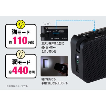 注文コード:82786491 AUREX LEDライト付き2電源対応ホームラジオ - 東芝