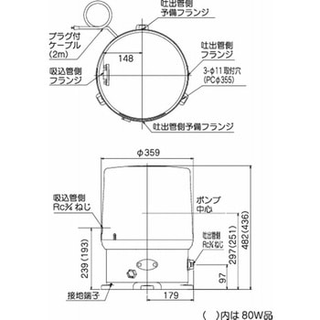 注文コード:82804411 家庭用ポンプ 浅井戸用自動式ポンプ WP WP-3755T-2 - テラル