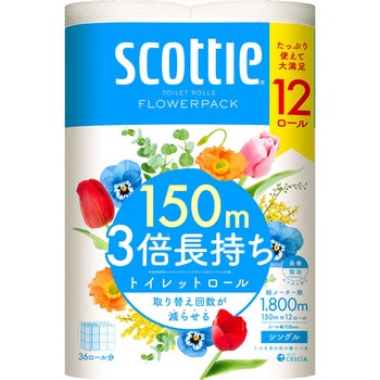注文コード:82807186 スコッティ フラワーパック 3倍長持ち - 日本製紙クレシア