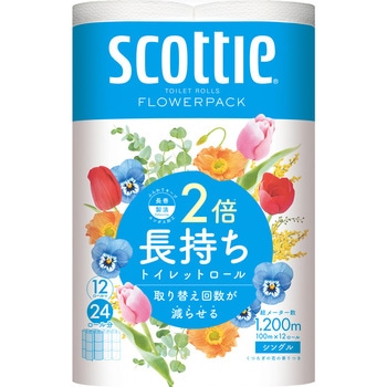 注文コード:82807238 スコッティ フラワーパック2倍巻き - 日本製紙クレシア