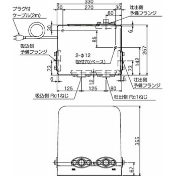 注文コード:82812041,82812610,82814920 家庭用ポンプ 浅井戸・水道加圧装置用インバータポンプ TPH6-V - テラル