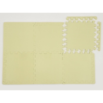 注文コード:82815796 【抗菌加工】極厚約2cm 約30cmジョイントマット 6枚セット フチ付き - ユノックス