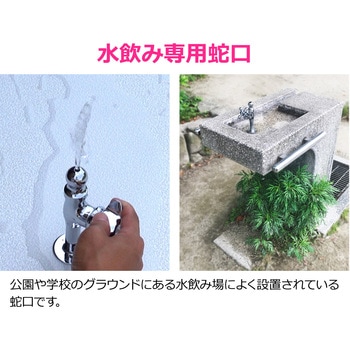 注文コード:82826199 水飲み水栓 自閉式 台付 呼13 取付ねじ PJ1/2 節水 メンテナンス 交換 原状回復 公園 学校 水飲み場 - GAONA(ガオナ)