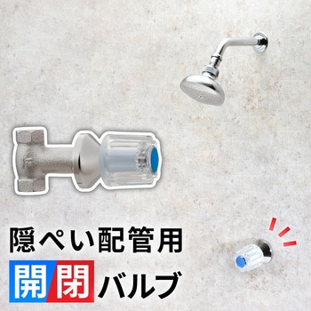 注文コード:82826445 開閉バルブ 壁内 水道工事用 取付ねじ Rc1/2 隠蔽配管 壁付ハンドル 銭湯 プール シャワー 水出し - GAONA(ガオナ)
