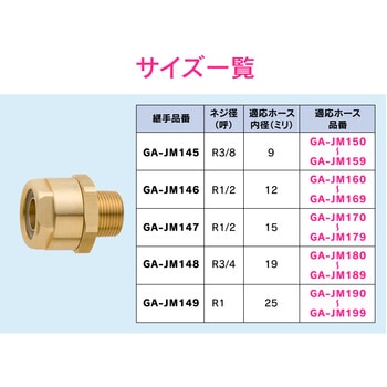 注文コード:82929065 ブレードホース用継手 水・空気・油・薬品用 圧送 工場 配管 設備 機械 - GAONA(ガオナ)