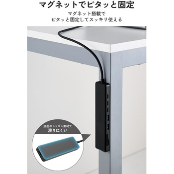 注文コード:82930201 USB Type-C ハブ ドッキングステーション 8in1 USB-C×3 USB-A×2 HDMI 4K/60Hz microSD&SDカードリーダー - エレコム