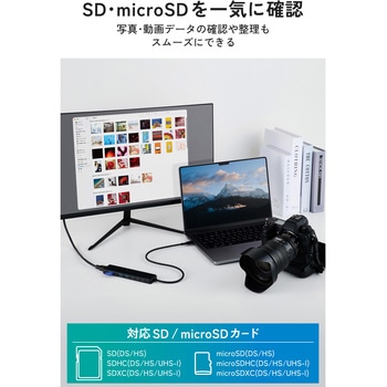 注文コード:82930201 USB Type-C ハブ ドッキングステーション 8in1 USB-C×3 USB-A×2 HDMI 4K/60Hz microSD&SDカードリーダー - エレコム