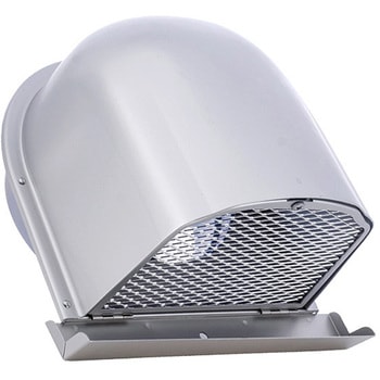 注文コード:82954387,82954701,82956618 外壁用アルミ製換気口 深型フード(ワイド水切り付) 金網型7×14ラス網 下部開閉タイプ 防火ダンパー付 - 西邦工業