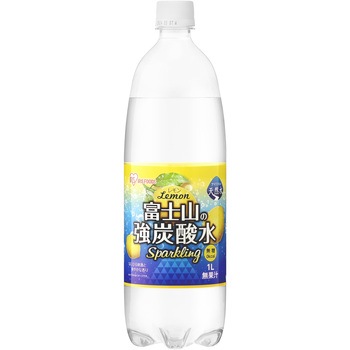 注文コード:83051818 富士山の天然水 強炭酸水 レモン 1L×15本 - アイリスオーヤマ