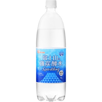 注文コード:83051836 富士山の天然水 強炭酸水 1L×15本 - アイリスオーヤマ