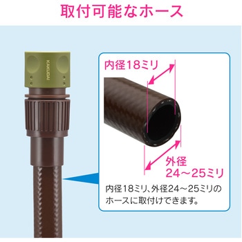 注文コード:83060130 大口径ホーセンド 太いホース ワンタッチ 接続 ジョイント ニップル 継手 - GAONA(ガオナ)