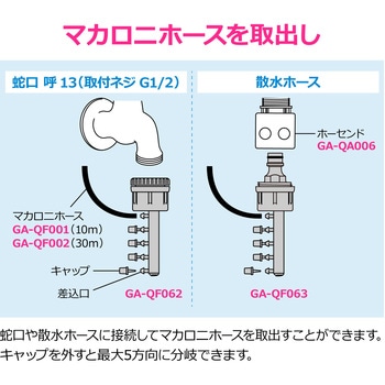 注文コード:83060139 5分岐接手 潅水ホース用 自動水やり G1/2・G3/4ネジ 茶色 - GAONA(ガオナ)