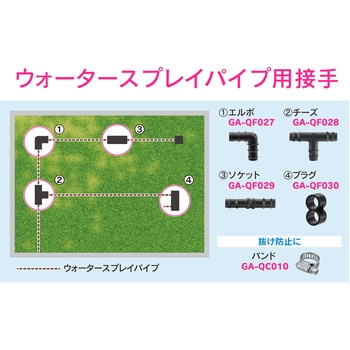 注文コード:83060166 ホース分岐ニップル ウォータースプレイパイプ用 一時止水 接手 アダプター 潅水 散水 ワンタッチ 茶色 - GAONA(ガオナ)