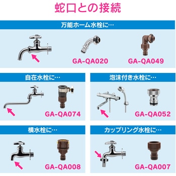 注文コード:83060245 太ホース用ホーセンド ワンタッチ 接続 ジョイント コネクタ 継手 取り付け - GAONA(ガオナ)