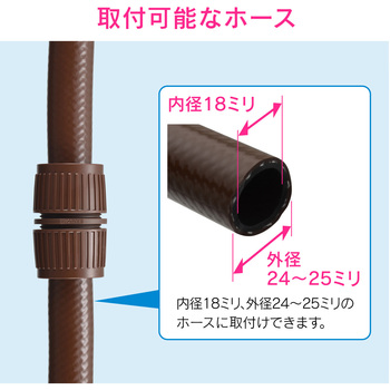 注文コード:83060261 太ホース用延長接手 太めホース用 散水 破損 水やり ジョイント 継手 - GAONA(ガオナ)