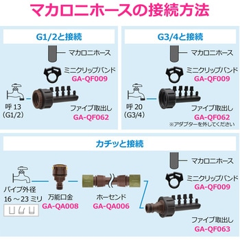 注文コード:83060401 5分岐接手 潅水ホース用 自動水やり ワンタッチ接続 茶色 - GAONA(ガオナ)