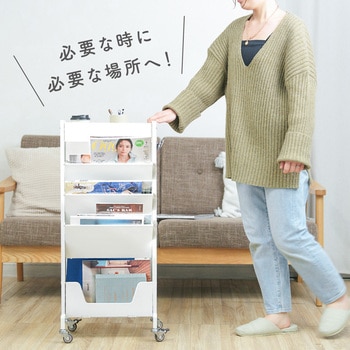 注文コード:83116629 ブックスタンド付き収納ラック - TAIGASHOJI(大河商事)