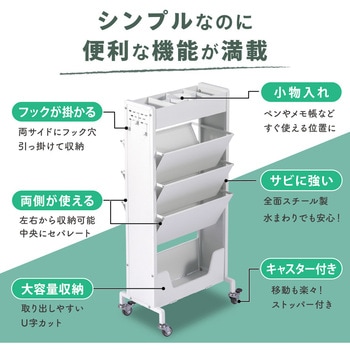 注文コード:83116629 ブックスタンド付き収納ラック - TAIGASHOJI(大河商事)