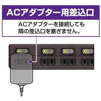 注文コード:83127077 耐雷サージスイッチタップ 6個口 - MCO