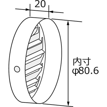 注文コード:83579285 PS扉内用 排気変更アダプター Φ80 ノーリツ