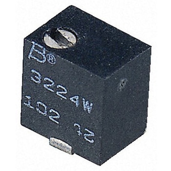 注文コード:83700279 Bourns 半固定抵抗器(トリマポテンショメータ) 100Ω 表面実装 12回転型 3224W-1-101E BOURNS