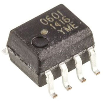 HCPL-0601-000E Broadcom (ブロードコム) フォトカプラ, 表面実装 チャンネル数:1, トランジスタ出力, HCPL-0601-000E BROADCOM