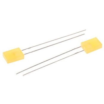 注文コード:84021274 Kingbright LED, 黄, スルーホール実装, 長方形, L-153YDT KINGBRIGHT