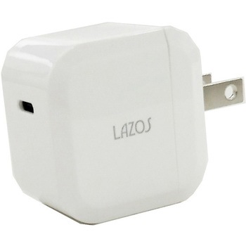 注文コード:84070990 AC充電器 1口 20W TypeC×1 PD対応 ホワイト 1ケース 20個入 Lazos