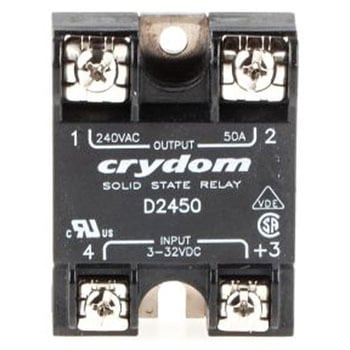 Sensata Crydom ソリッドステートリレー 最大負荷電流:50 A rms 最大負荷電圧:280 V ac 表面実装, D2450 Sensata / Crydom