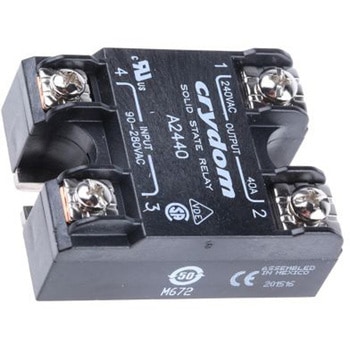 Sensata Crydom ソリッドステートリレー 最大負荷電流:40 A rms 最大負荷電圧:280 V rms 表面実装, A2440 Sensata / Crydom