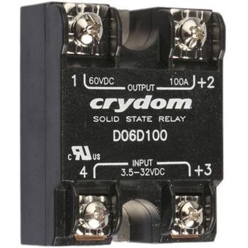 Sensata Crydom ソリッドステートリレー 最大負荷電流:100 A 最大負荷電圧:60 V dc 表面実装, D06D100 Sensata / Crydom