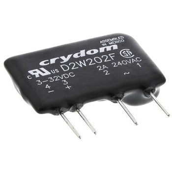 Sensata Crydom ソリッドステートリレー 最大負荷電流:2 A 最大負荷電圧:280 V 基板実装, D2W202F Sensata / Crydom