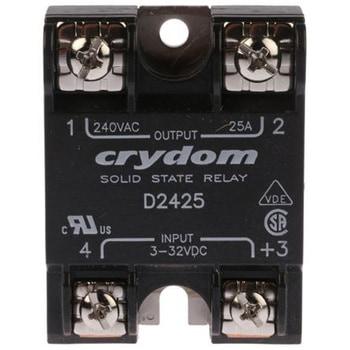 Sensata Crydom ソリッドステートリレー 最大負荷電流:25 A rms 最大負荷電圧:280 V rms 表面実装, D2425 Sensata / Crydom