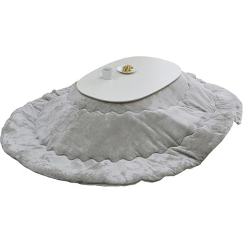 注文コード:84724309 こたつ布団セット こたつテーブル90×60cm 楕円形 丸型 - YAMAZEN(山善)