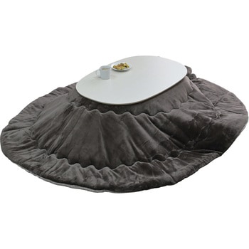 注文コード:84724318 こたつ布団セット こたつテーブル90×60cm 楕円形 丸型 - YAMAZEN(山善)