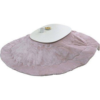 注文コード:84724327 こたつ布団セット こたつテーブル90×60cm 楕円形 丸型 - YAMAZEN(山善)