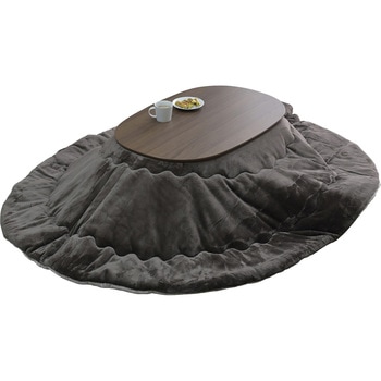 注文コード:84724345 こたつ布団セット こたつテーブル90×60cm 楕円形 丸型 - YAMAZEN(山善)